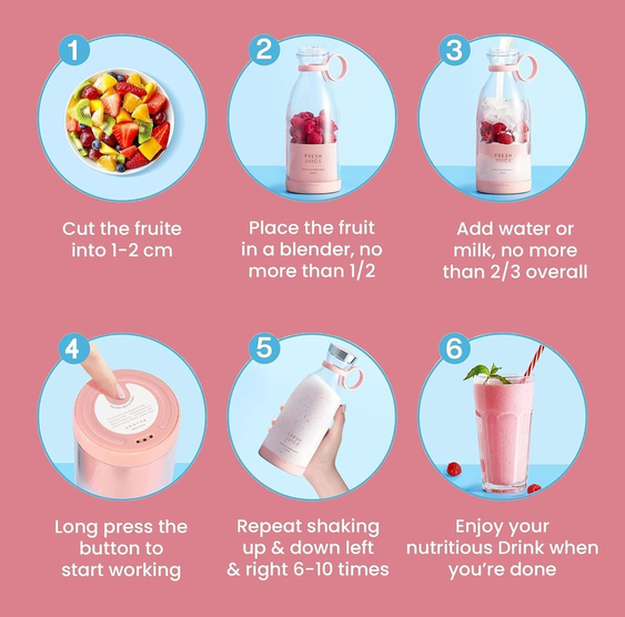 Travel Portable Mini Juice Blender