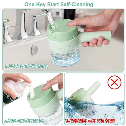 4-in-1 Electric Vegetable Cutter, Slicer, Grater, Chopper